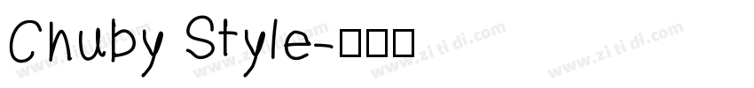 Chuby Style字体转换